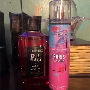 NWT Bath & Body Works Emily In Paris Paris Amour 2 Pc Set